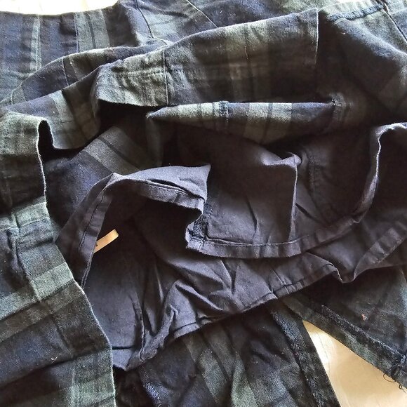 Brandy Melville John Galt Mini Skirt - Green/Blue Check - One Size - Picture 6 of 9